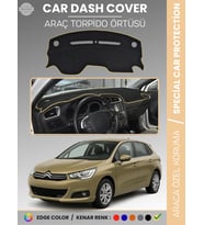 CITROEN C4 (2005-2020) Torpido Örtüsü Ön Göğüs Torpido Koruma Tam Uyum Çatlamayı Önler Kolay Montaj