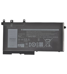 Dell ile Uyumlu Latitude 5280, 5288 Versiyon P27S, P27S001  Laptop Batarya Pil 3 CELL Versiyon-2 (Çok Renkli)