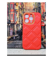İphone 14 Pro Deri Desenli Kılıf Modeli