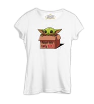 Baby Yoda - Adopt Beyaz Kadın Tshirt
