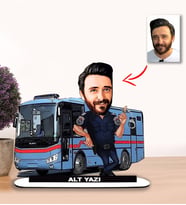 Kisiye Özel Karikatür GARDİYAN Erkek Biblo