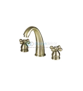 Bronz Antik 3 Delikli Lavabo Bataryası 290565