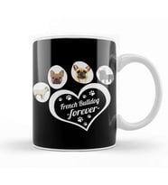 French Bulldog forever Kupa Bardak Porselen