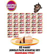 Sütlü Tavuklu Püre Şeklinde Yavru Kedi Maması (32 x 100gr)