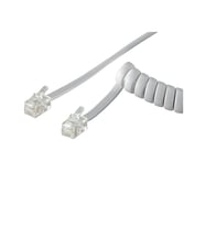 KAREL TİPİ TELEFON SPRAL AHİZE KABLOSU GRİ 10LU PAKET