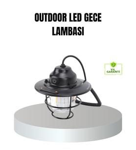 Retro Kamp Lambası Su Geçirmez Taşınabilir Gece Işığı Uzun Pil Ömürlü