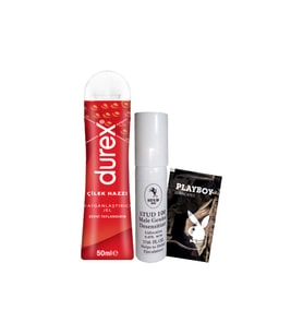 Durex Çilekli 50 ml Jel + Penisinize Titreşimli Halka - Penisyüzüğü + Hediye