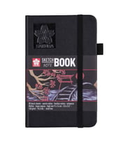 Sakura Sert Kapak Skechbook Siyah Kağıt 140 gr 9x14 cm 80 yp 