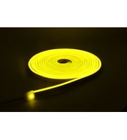 Neon LED şerit 5metre Sarı LED zincir bandı hortum esnek dekoratif aydınlatma ışık 12V 10W