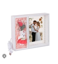 AION CASA Fotoğraf Baskısı Dahil 3D LED'li Ayıcık Fotoğraf Çerçevesi