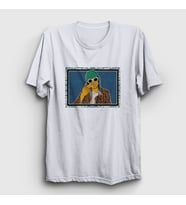 Presmono Unisex Beyaz Nirvana Kurt Cobain T-Shirt 35817tt