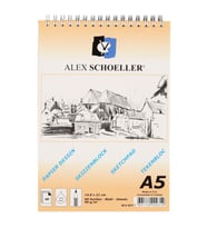 Alex Schoeller Spralli Eskiz Çizim Blok 90 gr. A5 60 Sayfa 