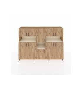 Hyperion Dolap 14 Raflı 10 Kapaklı 220x44x163 Çam-Çam/Aytaşı