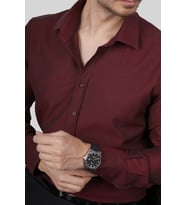 Kraliyet Bordo Slimfit Hediye Kutulu Erkek Gömlek
