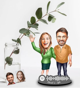 Kişiye Özel Spotify Sevgili Tasarımlı Ahşap Biblo Model-52