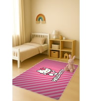 Modern Dijital Baskı Kaymaz Taban Çocuk ve Genç Odası Halısı H0596