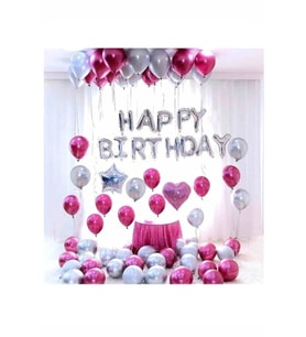 Pembe Happy Birthday Set