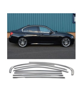 Bmw 3 Serisi F30 Krom Cam Çerçevesi Set 2012-2018 (8 Parça) Cam Çıtası