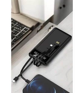 Powerbank 20.000 Mah Lcd Ekran Usb Lightning Type-c Uyumlu İos Ve Android