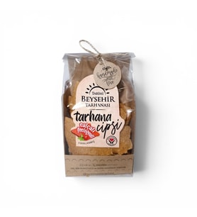 Tarihi Beyşehir Tarhanası Salçalı Fesleğenli Tarhana Cipsi 90 g e