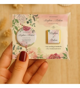 Söz Nişan Kına Nikah Düğün Hatırası Metal Açacak Magnet