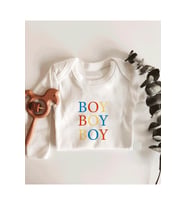 Boy Boy Boy Uzun Kol Çıtçıtlı Organik Bebek Body