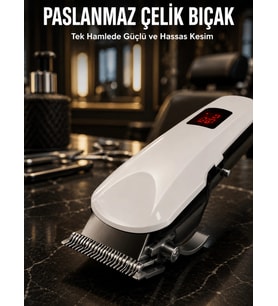 Tıraş Makinesi Uzun Ömürlü Batarya, Keskin Bıçaklar ve Profesyonel Yeni Nesil