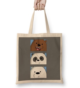 We Bare Bears 03 Bez Çanta Uzun Saplı