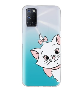Oppo A52/A72/A92 Uyumlu Marie Kedicik Desenli Şeffaf Telefon Kılıfı