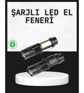 Odak Ayarlı 2000 Lümen Şarjlı Led El Feneri