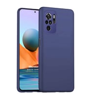 Microsonic Matte Silicone Xiaomi Redmi Note 10S Kılıf Lacivert