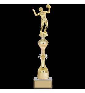 ODAK KUPA - Figürlü Kupalar - Voleybol Kadın Figürlü Kupalar FG-031 B - 43 cm