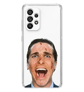 Samsung Galaxy A52 Uyumlu American Psycho Tasarımlı Şeffaf Telefon Kılıfı