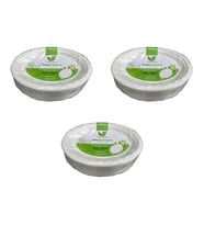 Roll-Up Nature Ekolojik Karton Kağıt Tek Kullanımlık Oval Tabak - 20x26 Cm. - 50 Adetlik 3 Paket