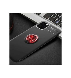 Apple iPhone 11 Pro Uyumlu Kılıf Zore Ravel Silikon Kapak (Siyah-Kırmızı)