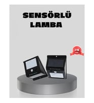 Mey İthalat® Güneş Enerjili Sensörlü Dış Mekan Duvar Lambası – 3 Modlu, 2200mAh Pil, 120° Algılama