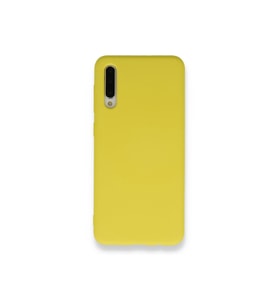 Çınarcık Dev Samsung Galaxy A50S Kılıf Nano içi Kadife Silikon - Siyah