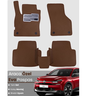 Citroen C4X Benzinli (2023-2025) Uyumlu EVA Paspas Tam Set–Araca Özel,Su Geçirmez,Hızlı Montaj