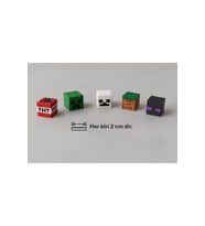 5 Adet Minecraft mini figür seti