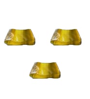Plastik Şeffaf Sarı Sup Kaşık - Tatlı Dondurma Kaşığı - 12.5 Cm. - 50 Adetlik 3 Paket