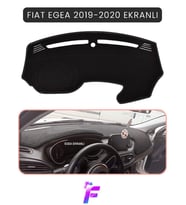 FIAT EGEA (2019-2020) EKRANLI Uyumlu Torpido Örtüsü Çatlama ve Isıya Karşı Tam Koruma TB24