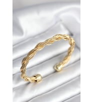 Burgu Zincir Model Gold Renk Kadın Vintage Bileklik