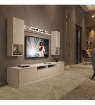 Decoraktiv Trendstyle 5220DAS Mdf Tv Ünitesi Tv Sehpası - Parlak Beyaz