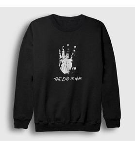 Presmono Unisex Siyah The End Is Near XXXTentacion Sweatshirt 49153tt