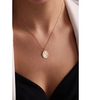 Kişiye Özel Minimalist Tilki Figürlü Kolye 925K Gümüş (Gold)