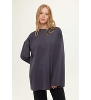 MANUKA GENİŞ KOL OVERSIZE TSHIRT ANTRASİT