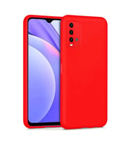 Xiaomi Redmi 9t Kılıf Nano İçi Kadife Silikon - Kırmızı