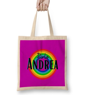 Andrea Pirlo - Vintage Retro Rainbow Style Bez Çanta Uzun Saplı