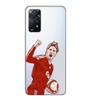 Redmi Note 12 Pro 4G Uyumlu Fernando Torres Desenli Şeffaf Telefon Kılıfı