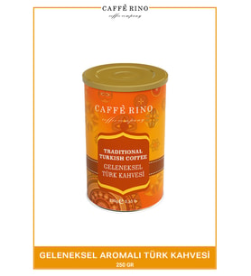 Geleneksel Türk Kahvesi 250gr Teneke Caffe Rino